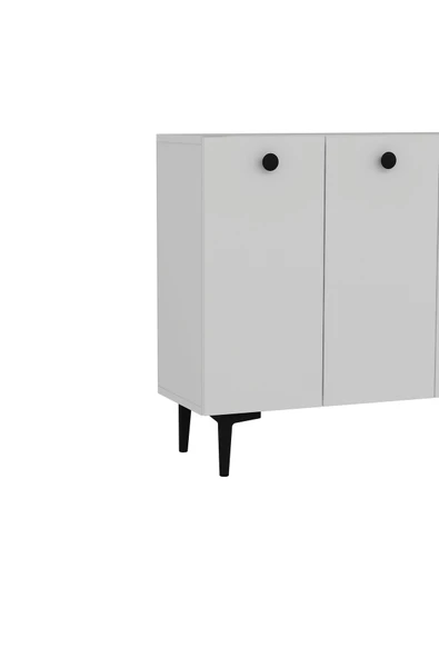 DEMONTE DECOR BETTYDD AYAKKABILIK BEYAZ-BEYAZ-SİYAH KULP - 4