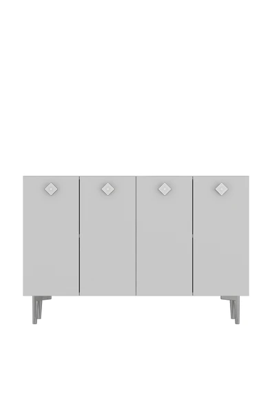 DEMONTE DECOR MOREDD AYAKKABILIK BEYAZ-BEYAZ-GÜMÜŞ - Resim 2