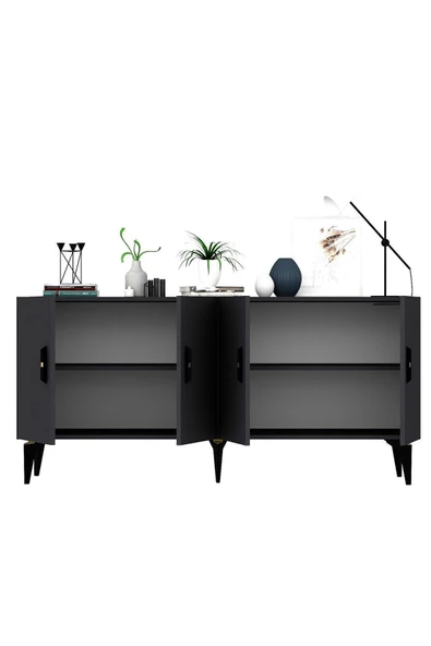 DEMONTE DECOR PLUS KONSOL ANTRASİT-ANTRASİT - Resim 6