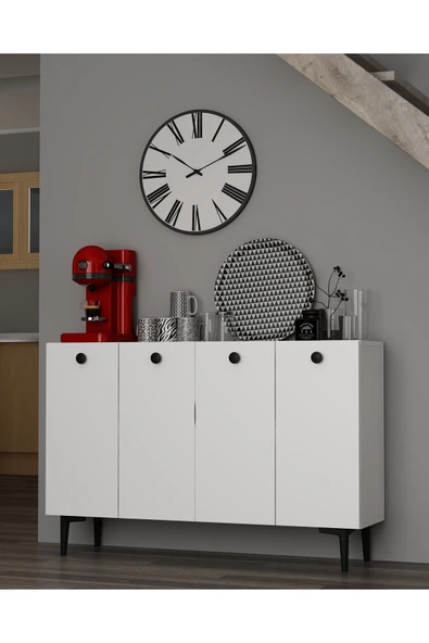 DEMONTE DECOR BETTYDD KAHVE KÖŞESİ BEYAZ-BEYAZ-SİYAH KULP ürün görseli 1