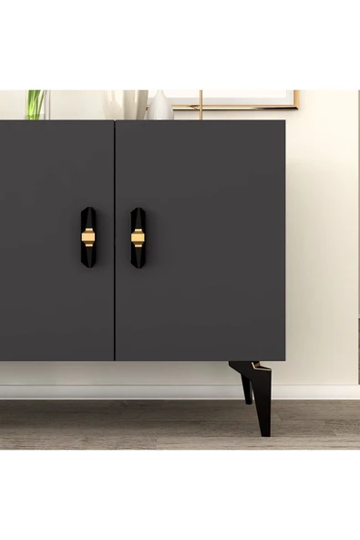 DEMONTE DECOR PLUS KONSOL ANTRASİT-ANTRASİT - Resim 3