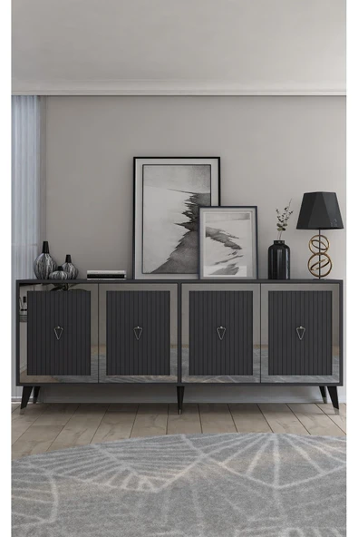 DEMONTE DECOR BENNERDD (KX180) KONSOL ANTRASİT-ANTRASİT-GÜMÜŞ ürün görseli 1