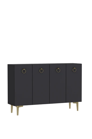 DEMONTE DECOR EFESDD AYAKKABILIK ANTRASİT-ANTRASİT-ALTIN - 3