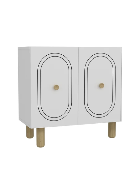 DEMONTE DECOR POLENDD (KB150) BOHEM KONSOL BEYAZ-BEYAZ - Resim 5