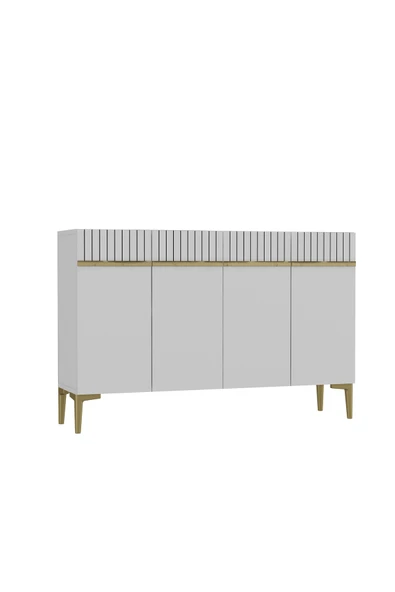 DEMONTE DECOR SWİSSDD (KM120) KONSOL BEYAZ-ALTIN - Resim 4