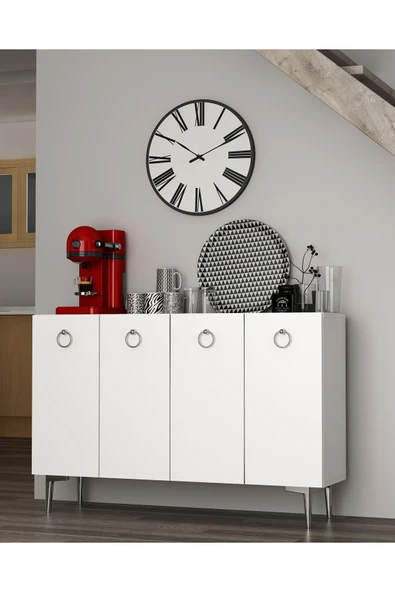 DEMONTE DECOR EFESDD KAHVE KÖŞESİ BEYAZ-BEYAZ-GÜMÜŞ - 1