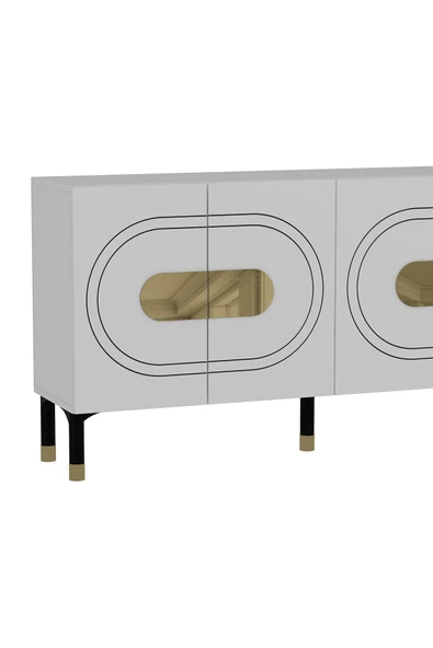 DEMONTE DECOR DEMETDD (KB150) KONSOL BEYAZ-ALTIN - 5
