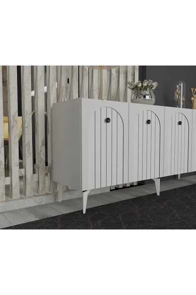 DEMONTE DECOR BREDDA KONSOL BEYAZ-BEYAZ - Resim 3