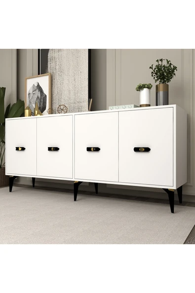 DEMONTE DECOR Fly 180 Cm Konsol (KX180) Beyaz-beyaz - 2