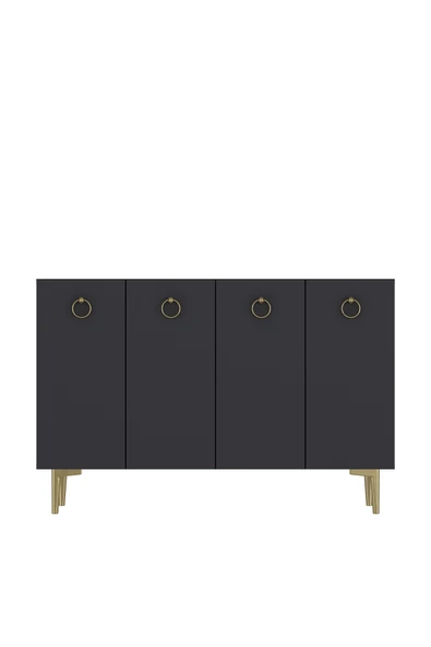 DEMONTE DECOR EFESDD AYAKKABILIK ANTRASİT-ANTRASİT-ALTIN - 2