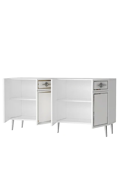 DEMONTE DECOR BELLYDD (KB150) KONSOL BEYAZ-GÜMÜŞ - Resim 5