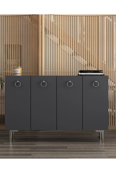 DEMONTE DECOR EFESDD (KM120) KONSOL ANTRASİT-ANTRASİT-GÜMÜŞ ürün görseli 1