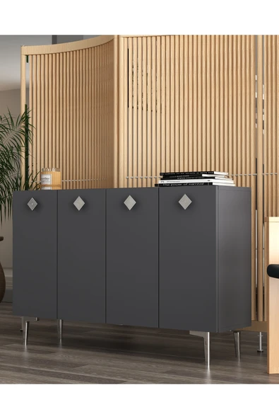 DEMONTE DECOR MOREDD (KM120) KONSOL ANTRASİT-ANTRASİT-GÜMÜŞ - Resim 2