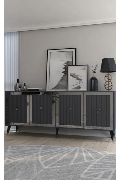 DEMONTE DECOR BENNERDD (KX180) KONSOL ANTRASİT-ANTRASİT-GÜMÜŞ - Resim 2