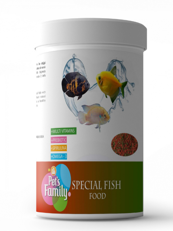 Pets Family Special Fish Balık Yemi 250 ml/100 gr