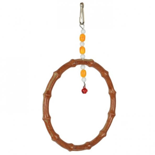 Papağanhane Oval Bambu Kuş Salıncağı - 3