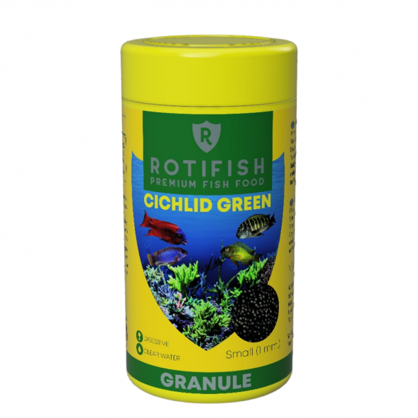 Rotifish Cichlid Green Small Otçul Ciklet Balık Yemi 250 ml