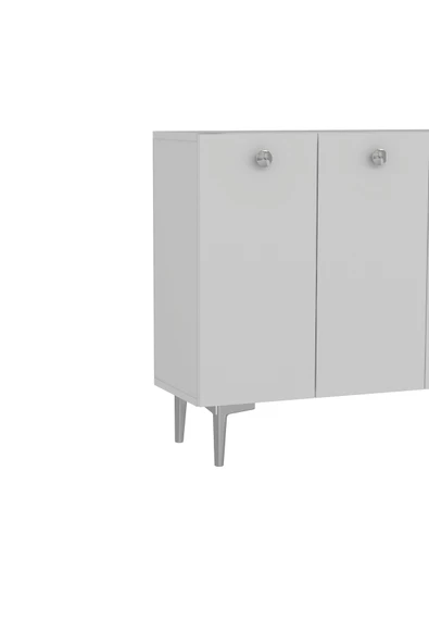 DEMONTE DECOR BETTYDD AYAKKABILIK BEYAZ-BEYAZ-GÜMÜŞ - Resim 4