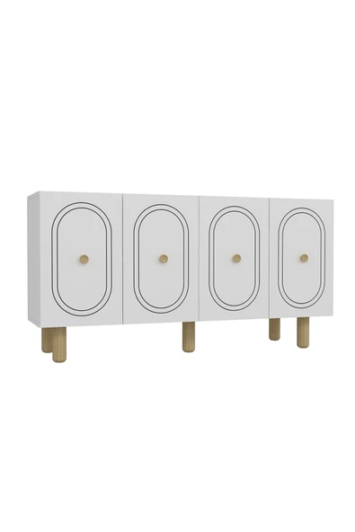 DEMONTE DECOR POLENDD (KB150) BOHEM KONSOL BEYAZ-BEYAZ - Resim 4