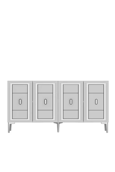 DEMONTE DECOR ORİONDD (KB150) KONSOL BEYAZ-GÜMÜŞ - Resim 3