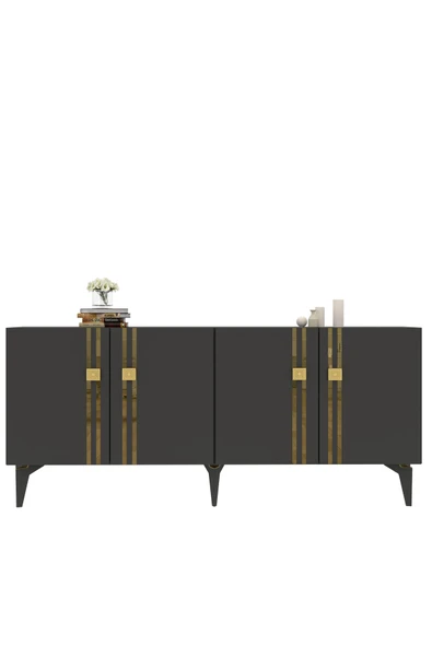 DEMONTE DECOR BAHARDD (KB150) KONSOL ANTRASİT-ALTIN - Resim 3