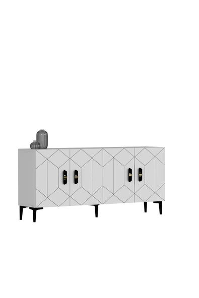 DEMONTE DECOR CROSSDD (KB150) KONSOL BEYAZ-BEYAZ - Resim 4