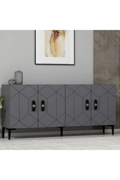 DEMONTE DECOR CROSSDD (KB150) KONSOL ANTRASİT-ANTRASİT - Resim 2