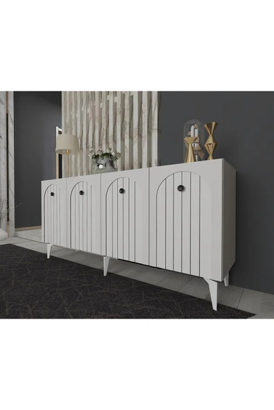 DEMONTE DECOR BREDDA KONSOL BEYAZ-BEYAZ - Resim 2