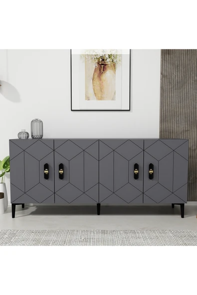 DEMONTE DECOR CROSSDD (KB150) KONSOL ANTRASİT-ANTRASİT ürün görseli 1