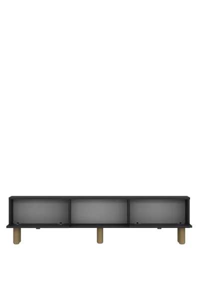 DEMONTE DECOR DARİODD BOHEM KONSOL (KB150), BOHEM TV SEHPASI 2 Lİ SALON TAKIMI ANTRASİT-ANTRASİT - Resim 3