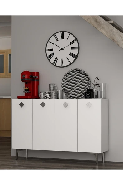 DEMONTE DECOR MOREDD KAHVE KÖŞESİ BEYAZ-BEYAZ-GÜMÜŞ ürün görseli