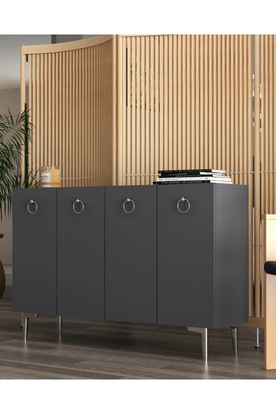 DEMONTE DECOR EFESDD (KM120) KONSOL ANTRASİT-ANTRASİT-GÜMÜŞ - Resim 2