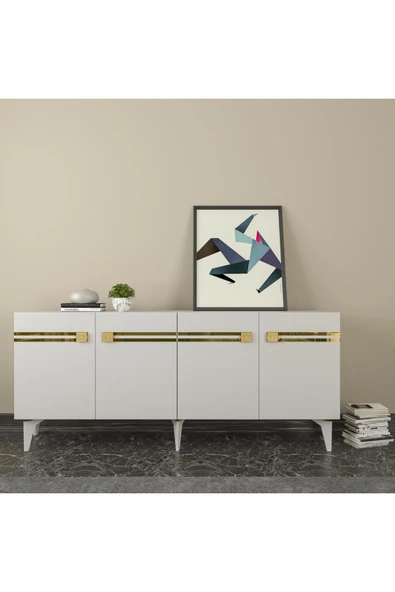 DEMONTE DECOR HAYATDD (KB150) KONSOL BEYAZ-ALTIN ürün görseli