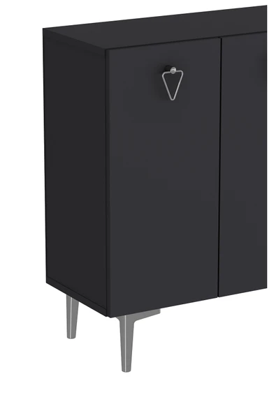 DEMONTE DECOR LEYLADD (KM120) KONSOL ANTRASİT-ANTRASİT-GÜMÜŞ - Resim 5