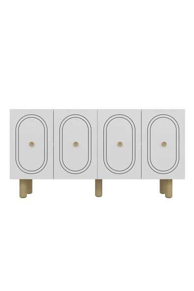 DEMONTE DECOR POLENDD (KB150) BOHEM KONSOL BEYAZ-BEYAZ - Resim 3