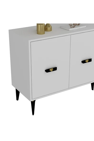 DEMONTE DECOR Fly 180 Cm Konsol (KX180) Beyaz-beyaz - 6
