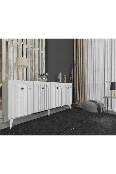 DEMONTE DECOR BREDDA KONSOL BEYAZ-BEYAZ - Resim 4