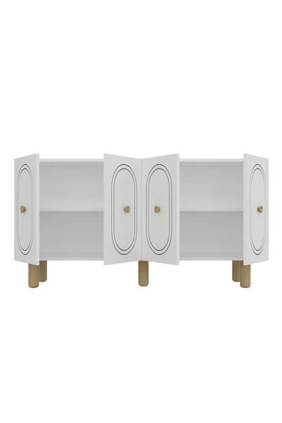 DEMONTE DECOR POLENDD (KB150) BOHEM KONSOL BEYAZ-BEYAZ - Resim 6