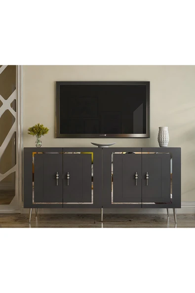 DEMONTE DECOR Pierodd (KB150) Konsol Antrasit-gümüş ürün görseli