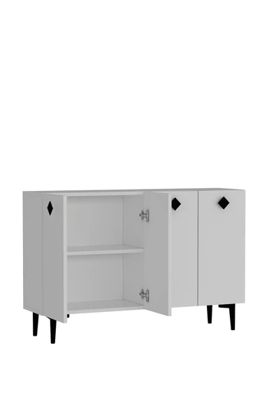 DEMONTE DECOR MOREDD AYAKKABILIK BEYAZ-BEYAZ-SİYAH - 5
