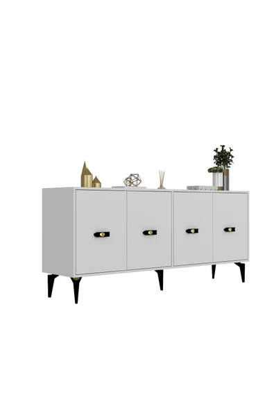 DEMONTE DECOR Fly 180 Cm Konsol (KX180) Beyaz-beyaz - 4