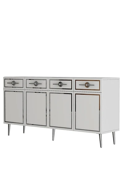 DEMONTE DECOR BELLYDD (KB150) KONSOL BEYAZ-GÜMÜŞ - Resim 4