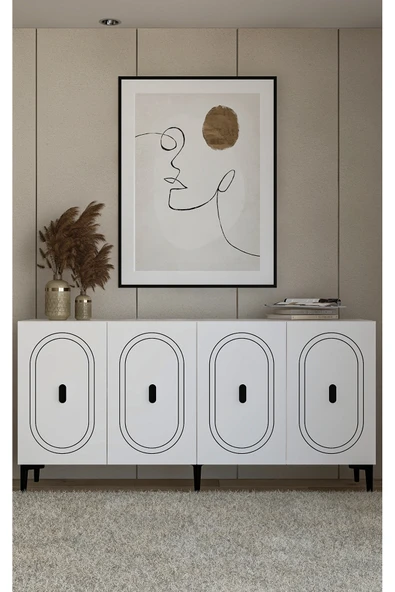 DEMONTE DECOR WENYDD (KB150) KONSOL BEYAZ-BEYAZ ürün görseli