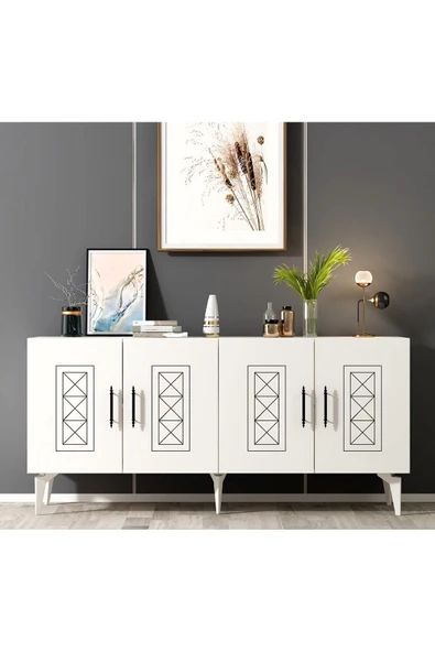 DEMONTE DECOR Shumen Konsol Beyaz-beyaz ürün görseli