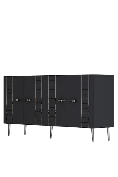 DEMONTE DECOR İMREDD (KB150) KONSOL ANTRASİT-GÜMÜŞ - Resim 4