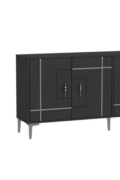 DEMONTE DECOR SİMGEDD (KX180) KONSOL ANTRASİT-GÜMÜŞ - Resim 5