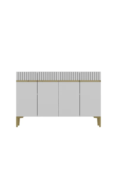 DEMONTE DECOR SWİSSDD (KM120) KONSOL BEYAZ-ALTIN - Resim 3