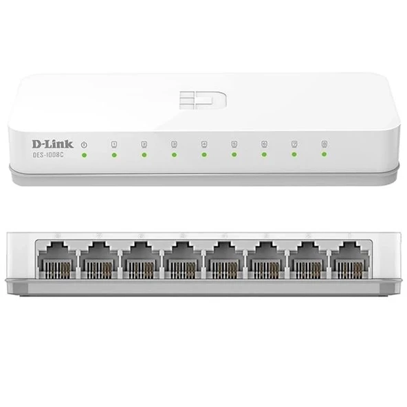 D-Link DES-1008c 10/100 Mbps 8 Port Ethernet Switch