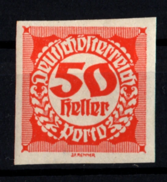 EABİ-Avusturya 1920 Dantelsiz Taxe Pulları 50 H (ws1357) ürün görseli