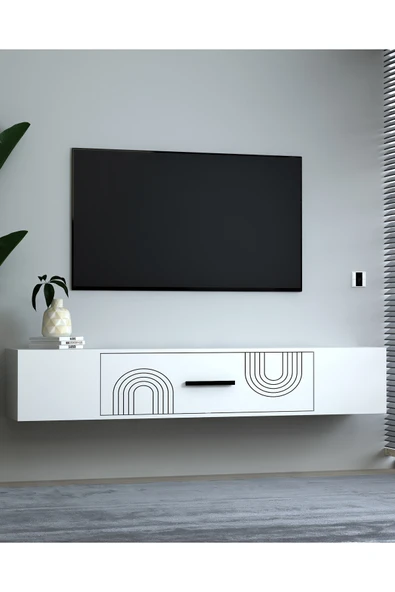 DEMONTE DECOR KODAKL2DD DUVARA MONTAJ TV SEHPASI BEYAZ-BEYAZ - 2